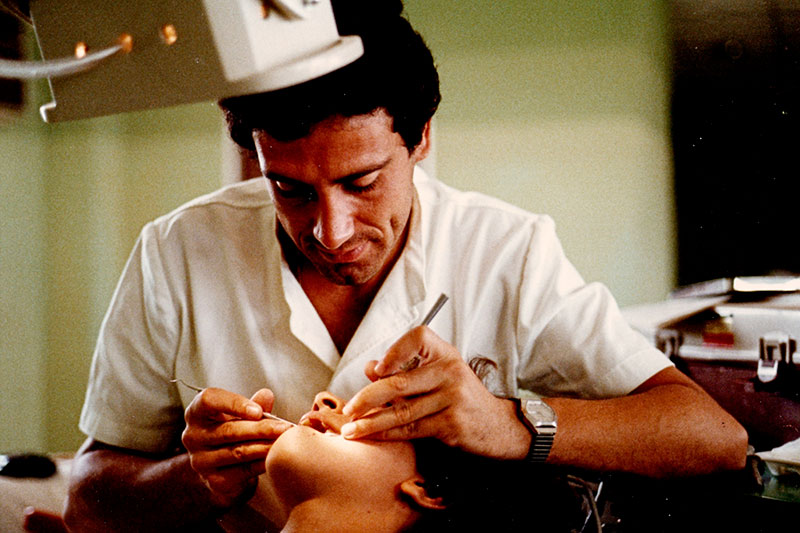 Francesc Llagostera. Realitzant pràctiques universitàries